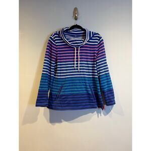 T by Talbots Striped Funnel Neck Pullover
Size Medium